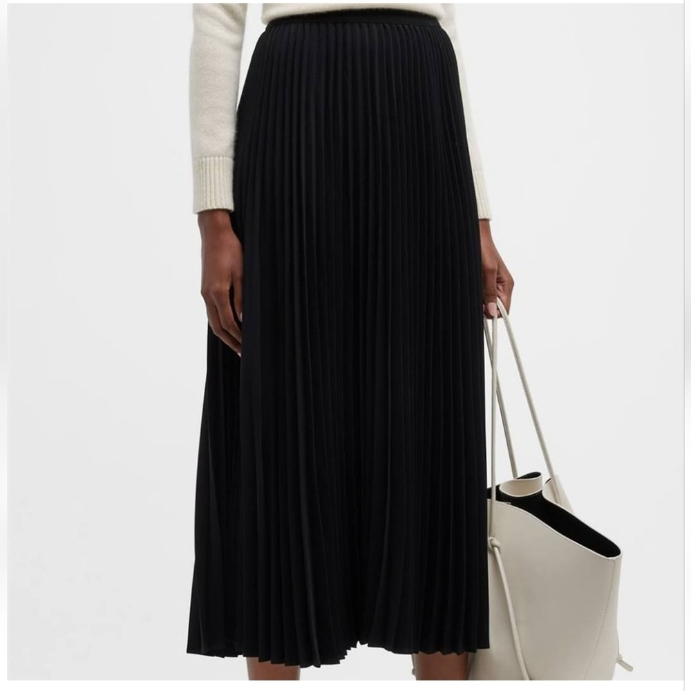 Willfred by Aritiza midi twirl pleated skirt with side split